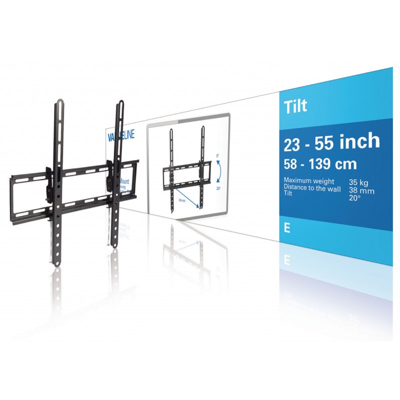 TV Seinäteline Kallistettava 23 - 55 " 35 kg